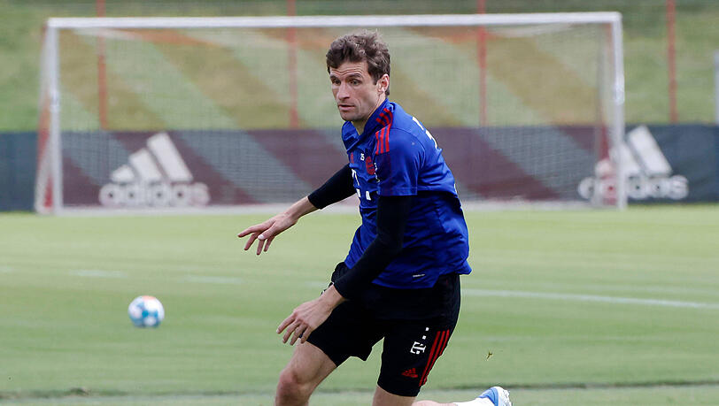 Thomas Müller ist zurück im Training des FC Bayern. (Archivbild) Thomas Müller ist zurück im Training des FC Bayern. (Archivbild)