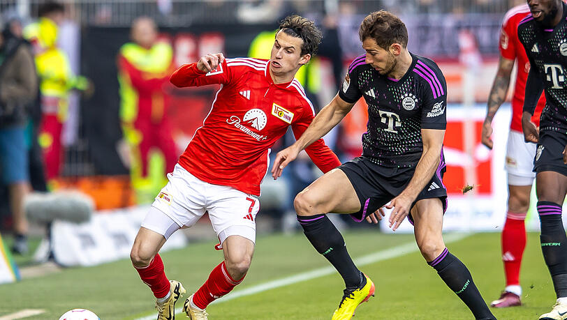 Immer zur Stelle: Leon Goretzka mit einem herausragenden Spiel gegen Union Berlin Immer zur Stelle: Leon Goretzka mit einem herausragenden Spiel gegen Union Berlin
