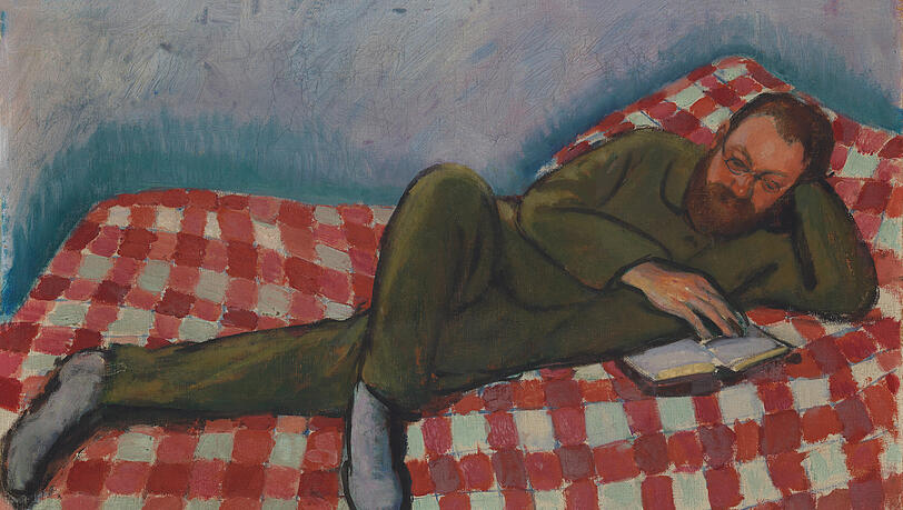 Henri Matisse ließ sich 1911 von Olga Meerson auf seinem Kanapee im Atelier porträtieren. Sie war seine Lieblingsschülerin – und wohl noch mehr. Henri Matisse ließ sich 1911 von Olga Meerson auf seinem Kanapee im Atelier porträtieren. Sie war seine Lieblingsschülerin – und wohl noch mehr.