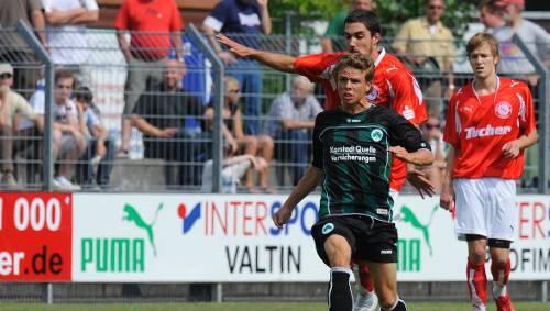 Zweifacher Torschütze in Ansbach: Fürths Nicolai Müller, Rückkehrer vom SV Sandhausen.. Zweifacher Torschütze in Ansbach: Fürths Nicolai Müller, Rückkehrer vom SV Sandhausen..