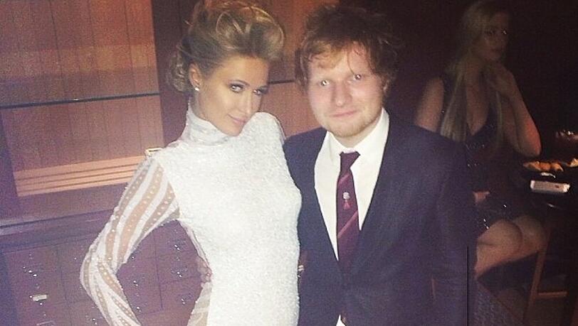 Paris Hilton und Ed Sheeran bei den Grammy Awards Paris Hilton und Ed Sheeran bei den Grammy Awards