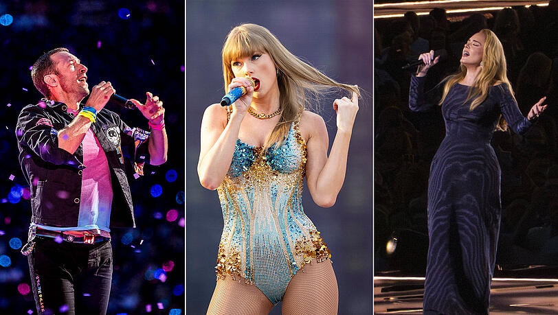 Mit Coldplay, Taylor Swift und Adele gaben gleich drei Superstars Konzerte in München. Doch wer lieferte die beste Show ab? Mit Coldplay, Taylor Swift und Adele gaben gleich drei Superstars Konzerte in München. Doch wer lieferte die beste Show ab?