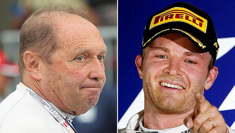 Jochen Mass (links) und Nico Rosberg. Jochen Mass (links) und Nico Rosberg.