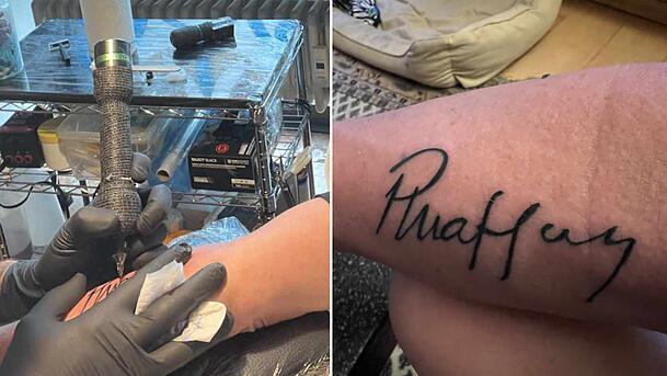 Nach dem Supermarkt-Besuch ging es für den Münchner direkt zum Tätowierer. Nach dem Supermarkt-Besuch ging es für den Münchner direkt zum Tätowierer.