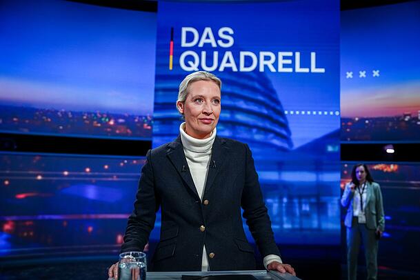 AfD-Kandidatin Alice Weidel stand mit ihren außenpolitischen Positionen allein da. AfD-Kandidatin Alice Weidel stand mit ihren außenpolitischen Positionen allein da.