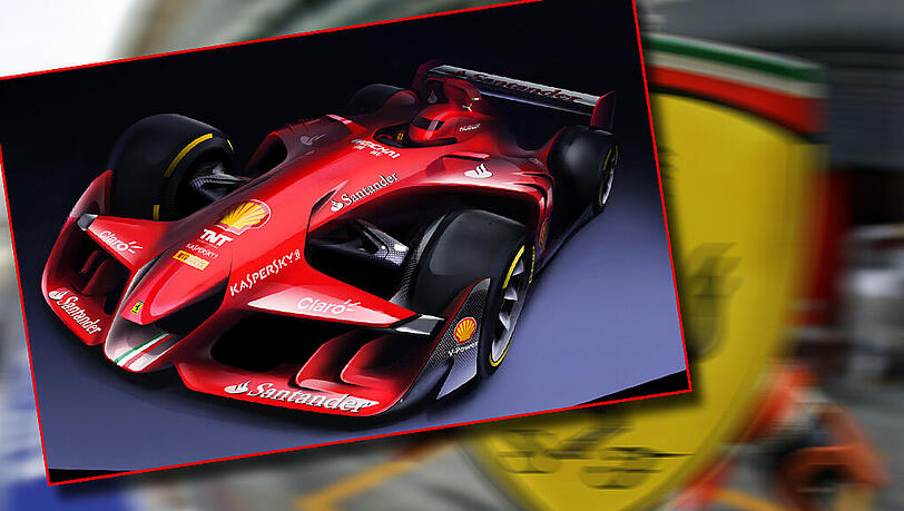 Das neue Konzept-Auto von Ferrari soll den Weg der Formel 1-Zukunft weisen. Das neue Konzept-Auto von Ferrari soll den Weg der Formel 1-Zukunft weisen.