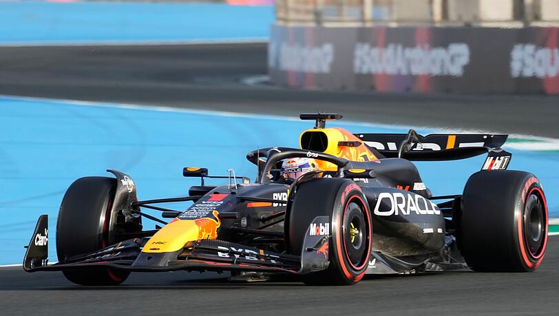 Drehte beim Abschlusstraining vor dem Großen Preis von Saudi-Arabien die schnellste Runde: Max Verstappen. Drehte beim Abschlusstraining vor dem Großen Preis von Saudi-Arabien die schnellste Runde: Max Verstappen.
