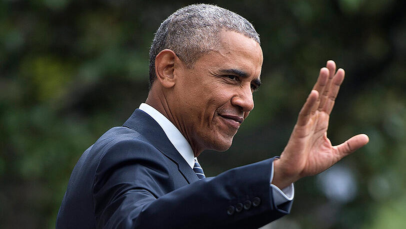 US-Präsident Obama kurz vor seiner Abreise nach Alaska. US-Präsident Obama kurz vor seiner Abreise nach Alaska.