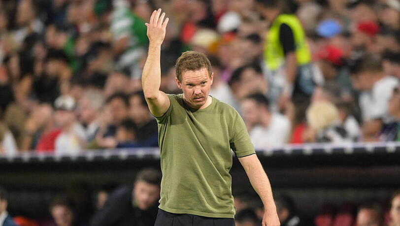Bundestrainer Deutschland Julian Nagelsmann beim Nations-League-Halbfinale in der Allianz Arena München. Bundestrainer Deutschland Julian Nagelsmann beim Nations-League-Halbfinale in der Allianz Arena München.